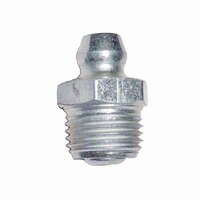 GF14NPT 1/4"-18 NPT, Straight, Grease Fitting (Hydraulic Fitting), Zinc